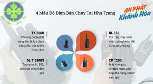 4 Mẫu bộ đàm bán chạy nhất tại Nha Trang